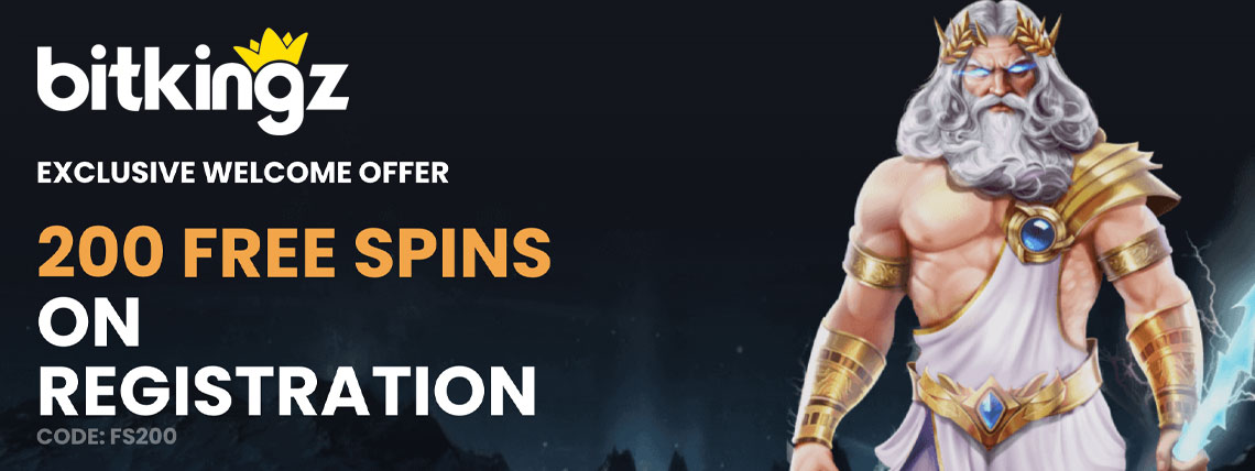 bitkingz 200 free spins no deposit