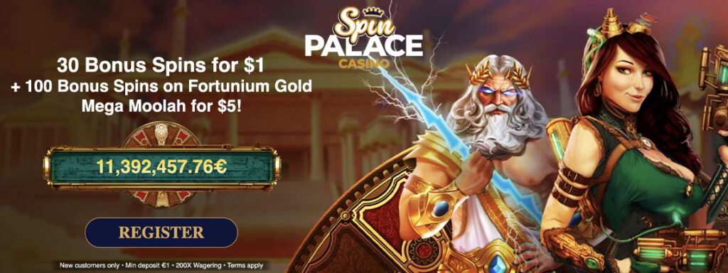 spin palace free spins one dollar